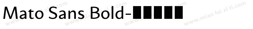 Mato Sans Bold字体转换